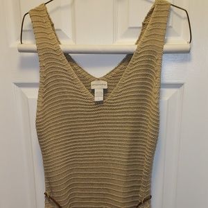 Soft surroundings tan dress